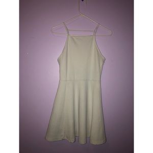 Strappy White Skater Dress
